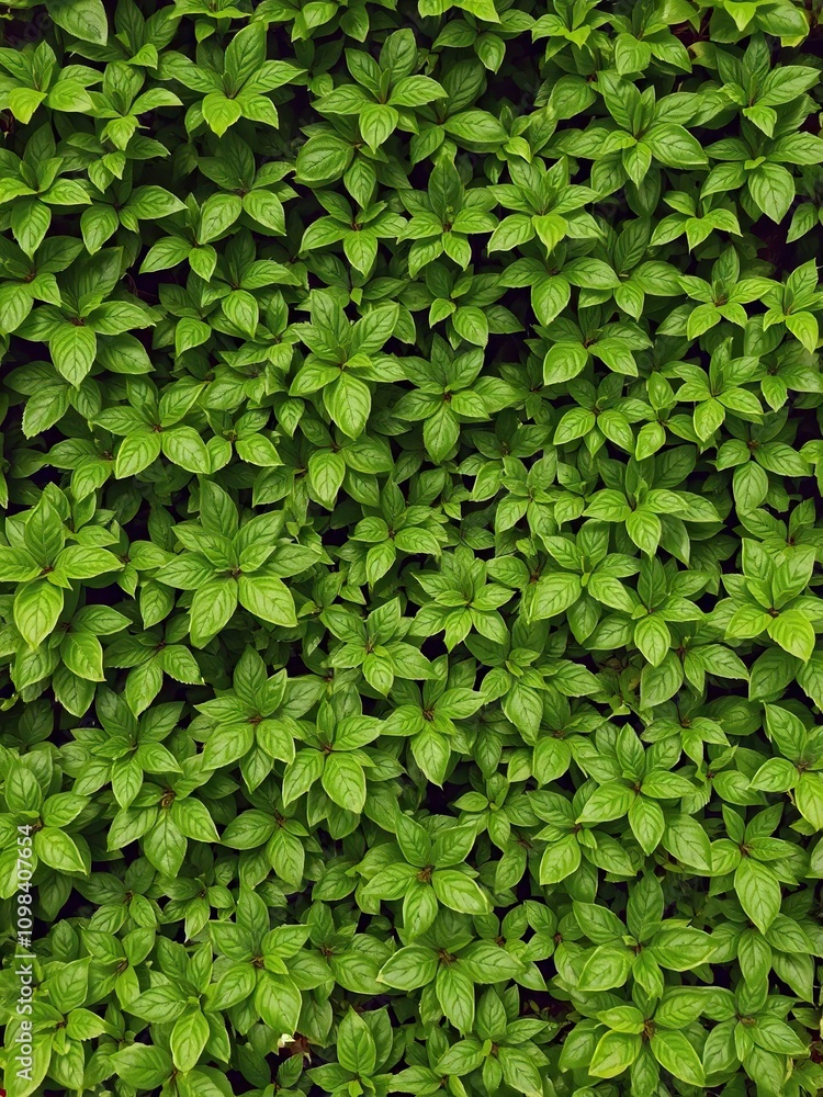 Fototapeta premium Lush green foliage creating a vibrant and refreshing background, growth, vibrant, plant