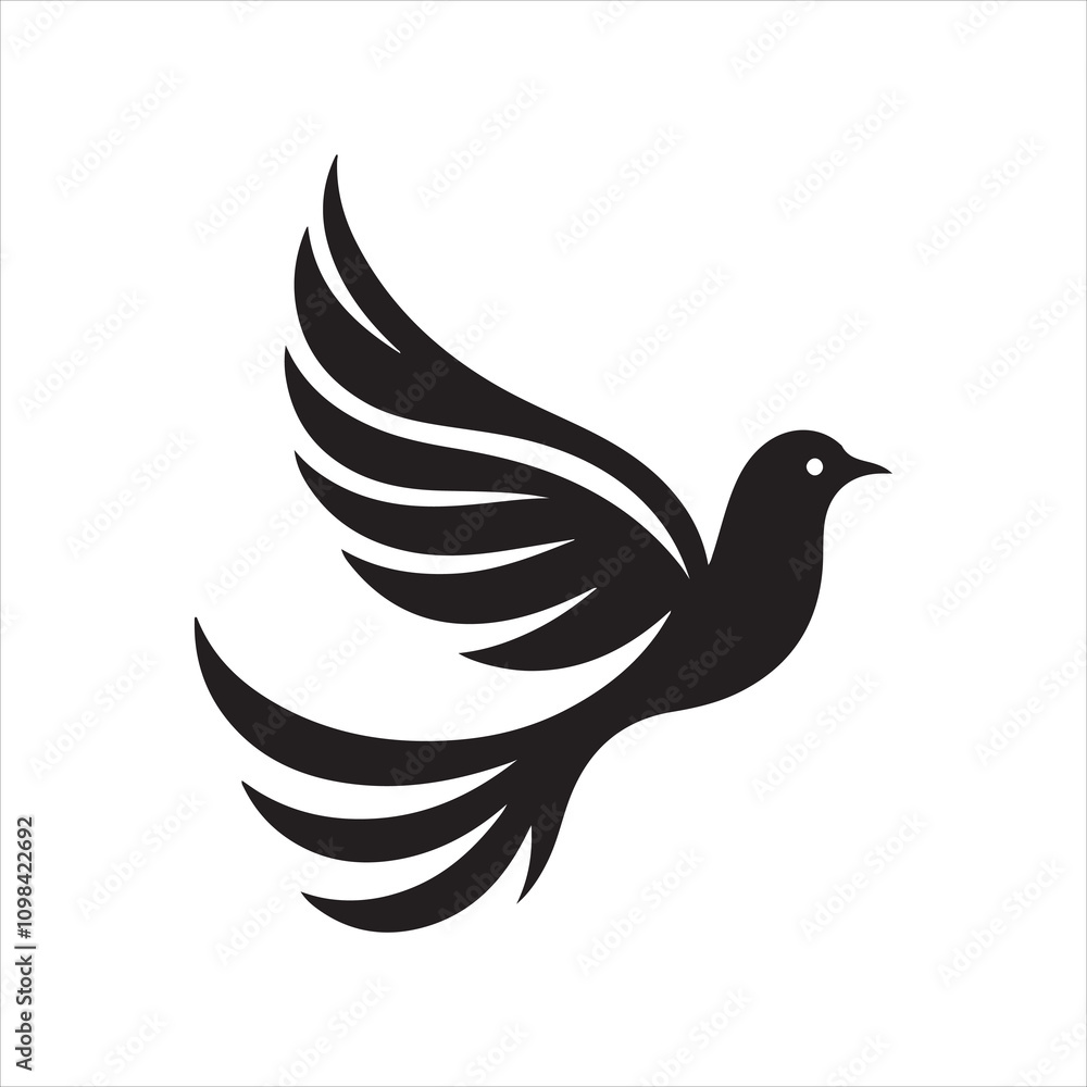 Fototapeta premium dove of peace vector