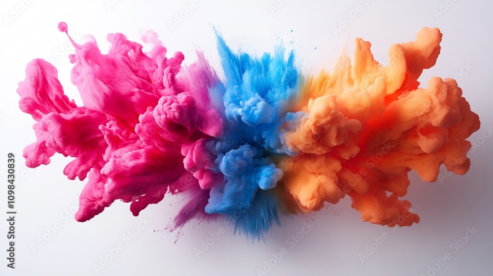 Obraz premium Abstract colorful ink explosion in water.