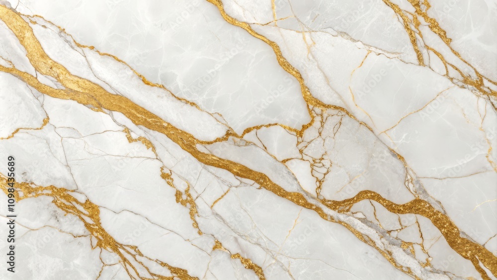 Fototapeta premium White Onyx and Gold Abstract Marble Texture