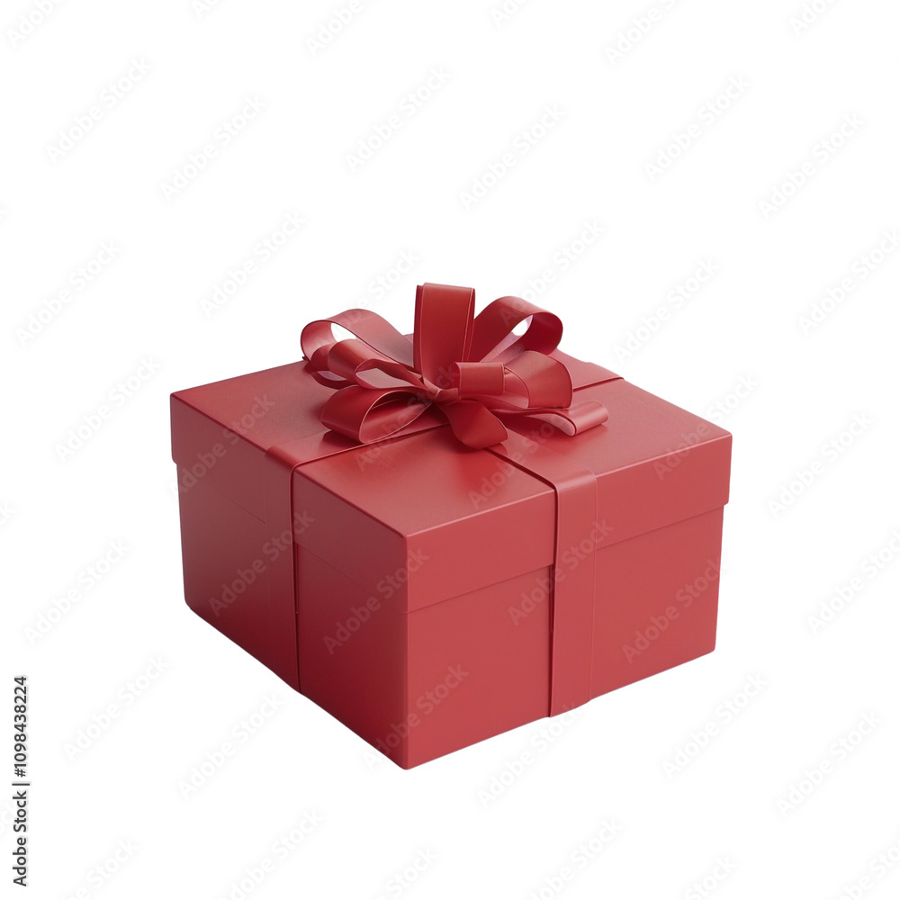 Obraz premium Red Gift Box with a Bow