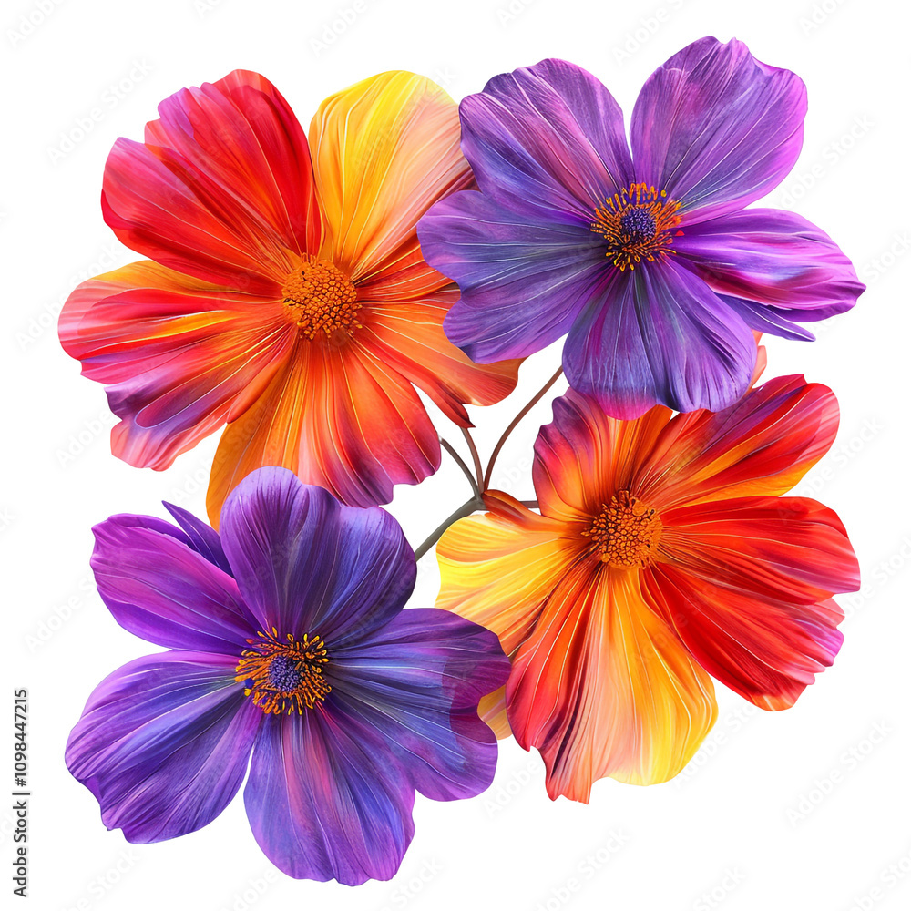Fototapeta premium Vibrant Cosmos Flowers