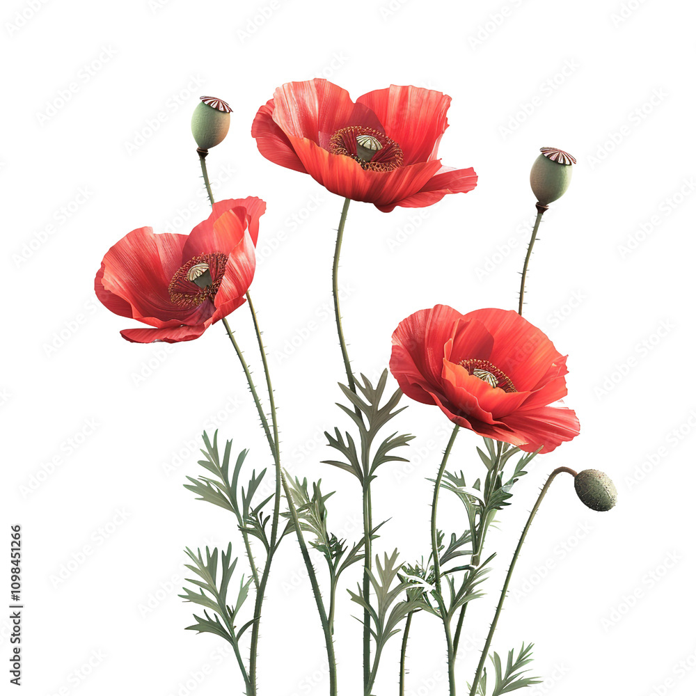 Obraz premium Poppy Flower Bouquet