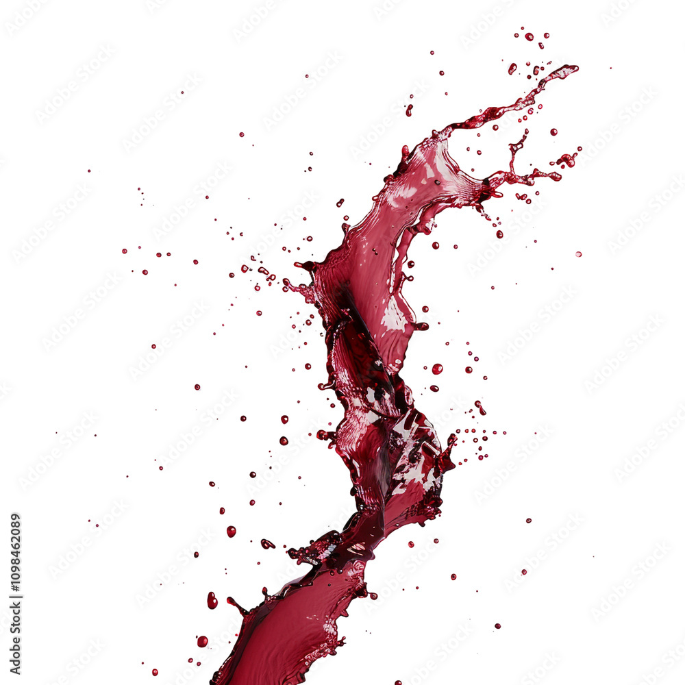 Naklejka premium Red Liquid Splash