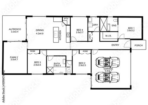 FloorPlan InteriorDesign HousePlan RealEstate Property marketing photo