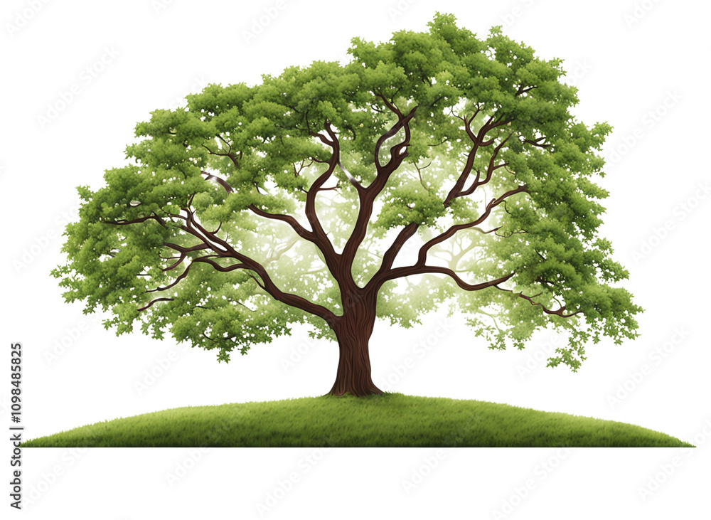 Obraz premium green tree isolated on white