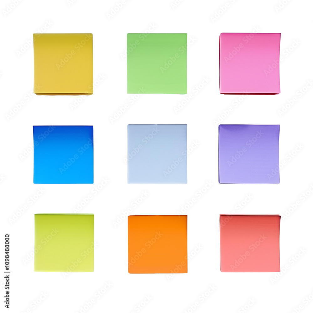 Fototapeta premium Colorful Sticky Notes