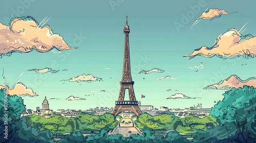 eiffel tower city