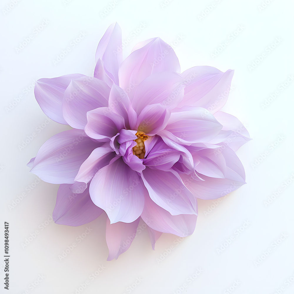 Fototapeta premium Lavender Dahlia in Full Bloom