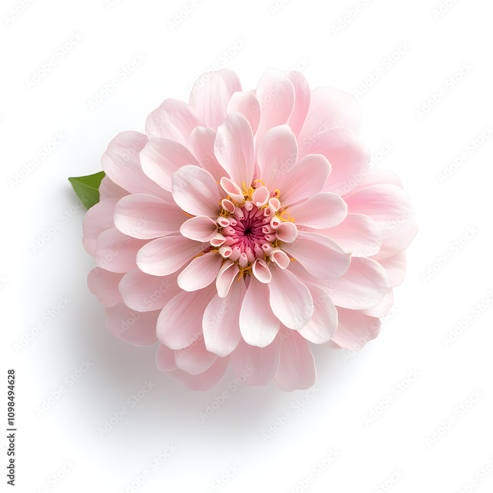 Fototapeta premium Pink Zinnia in Full Bloom