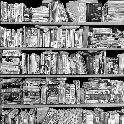 A magical library filled wi...