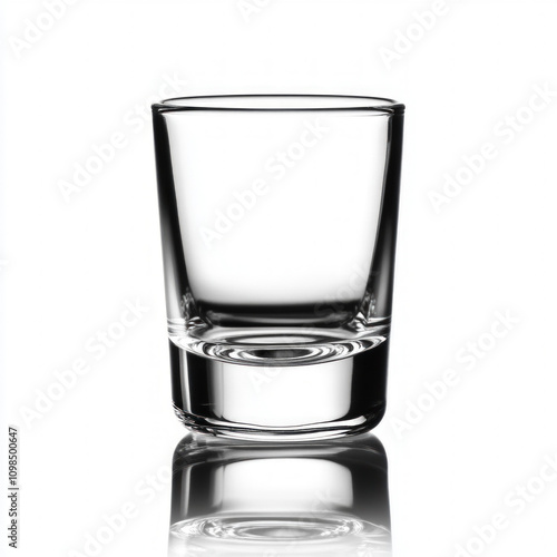Empty Shot Glass Isolated