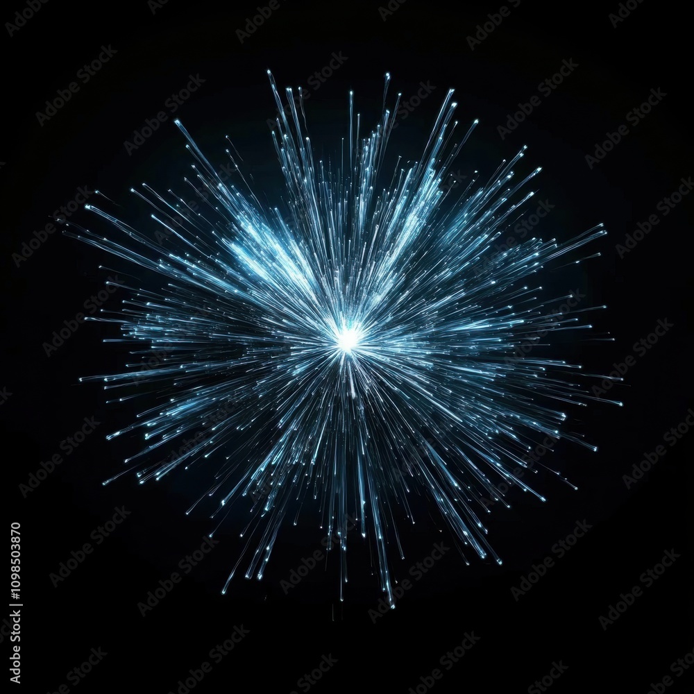 Fototapeta premium Colorful fireworks on black background
