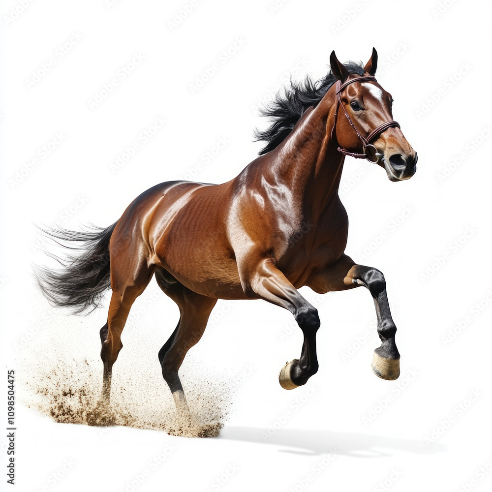 Obraz premium Racehorse Isolated