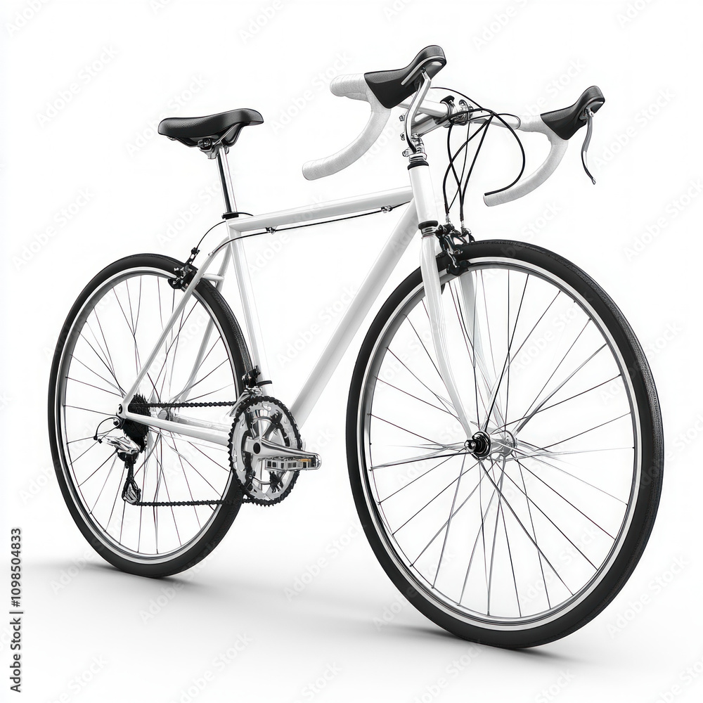 Fototapeta premium Road Bicycle Isolated