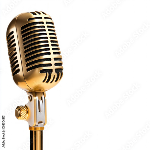 Retro Microphone Isolated
