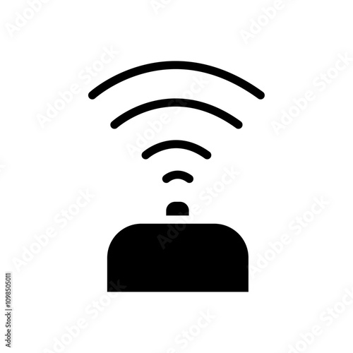 Sensor icon black and white vector outline sign