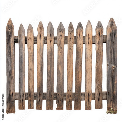 Wooden Fence Isolated