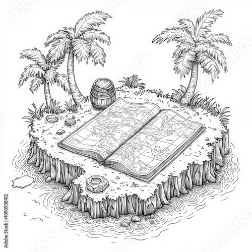 A treasure island filled wi...