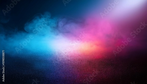 abstract colorful mist background with grain unfocussed ambient neon light modern minimal wallpaper photo