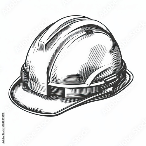 Construction Hat Silhouette...