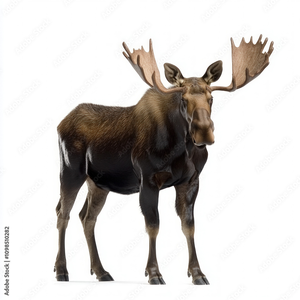 Fototapeta premium Moose Isolated