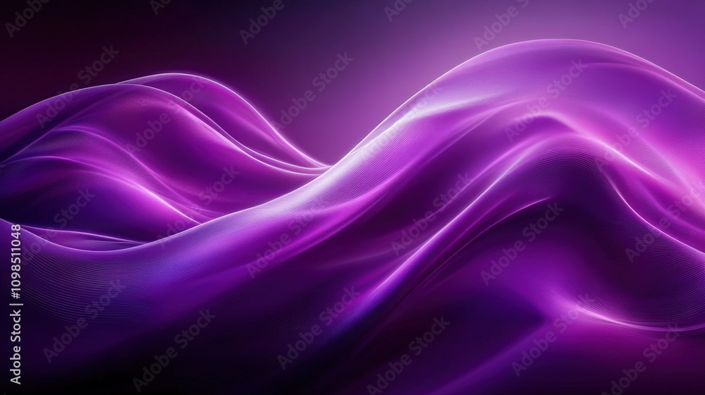 custom made wallpaper toronto digitalEthereal Purple Waves Flowing in Abstract Motion