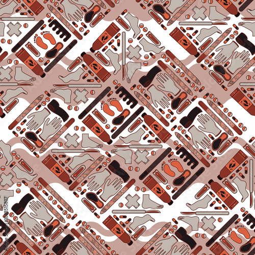 Sole Searching Endless Feet Repeat Pattern Design