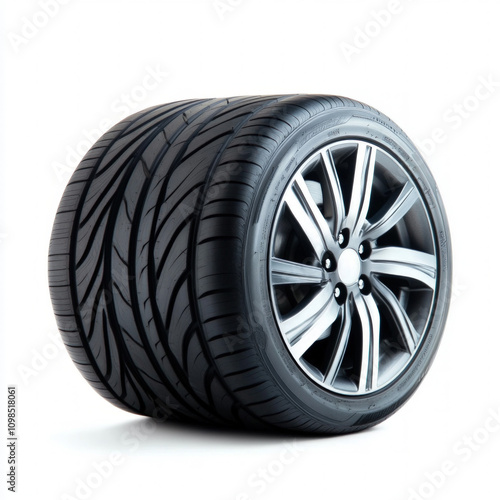 Car Tyre Isolated