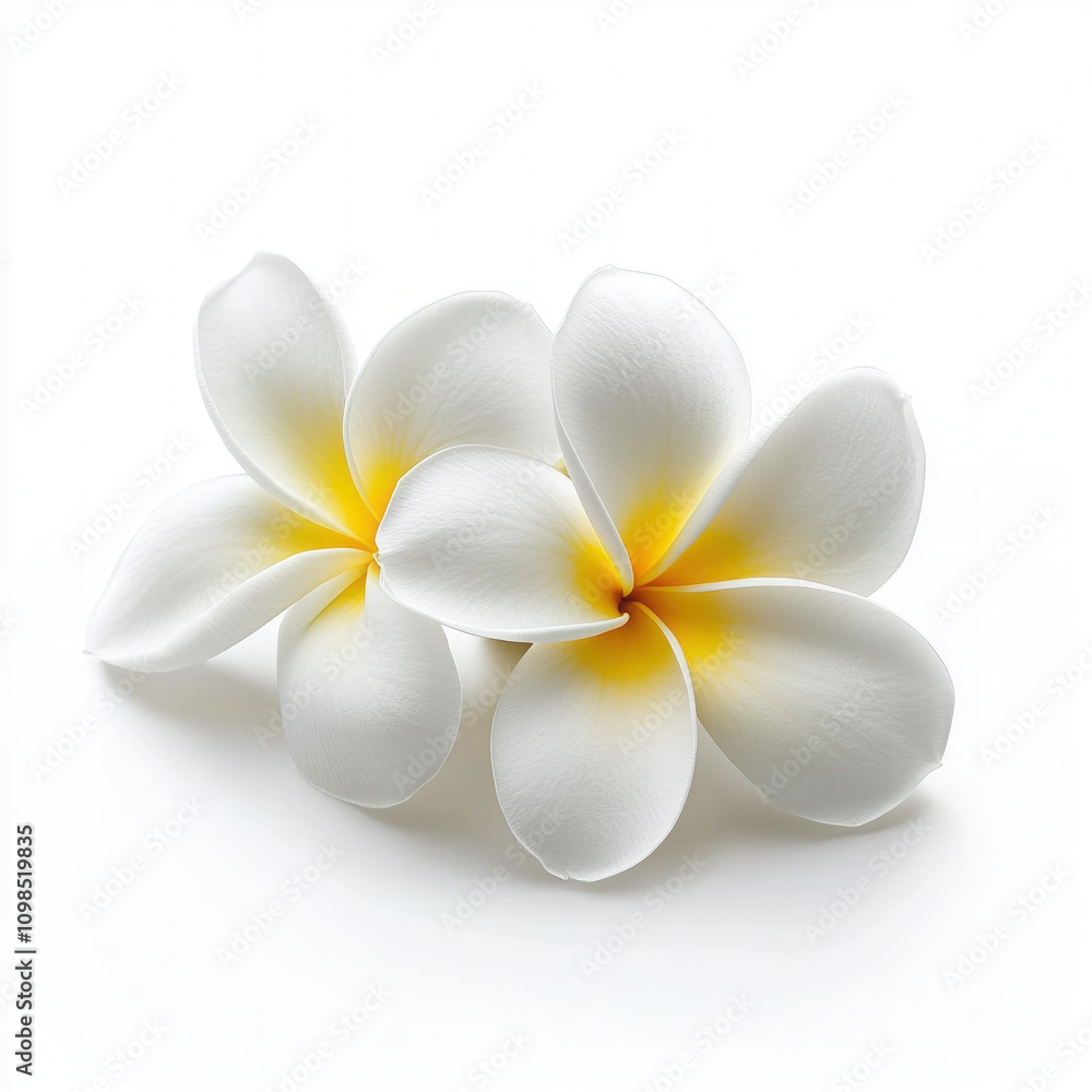 Fototapeta premium Frangipani Flower Isolated
