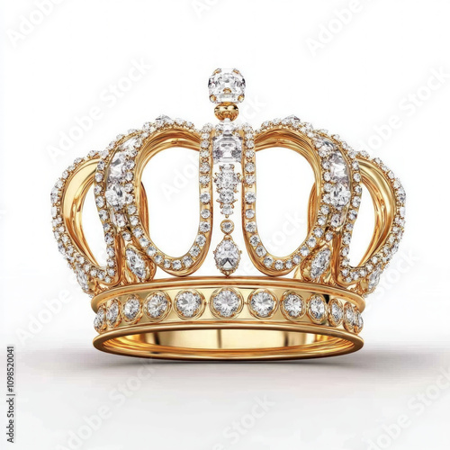 Gold Crown Isolated