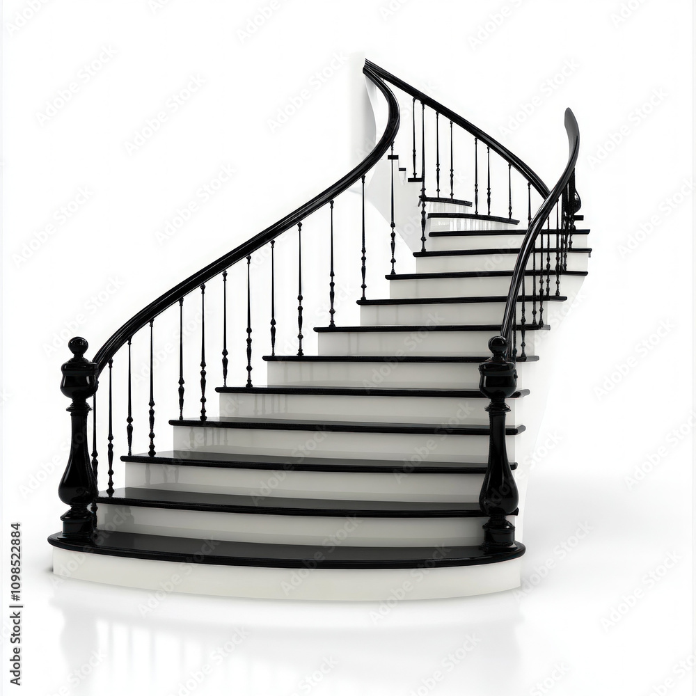 Fototapeta premium Staircase Isolated