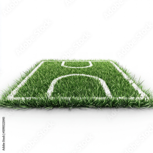 Soccer Field Isolated