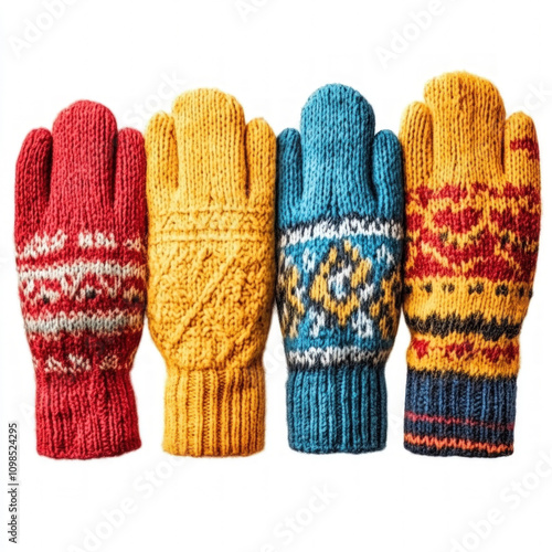 Winter Gloves Isolated