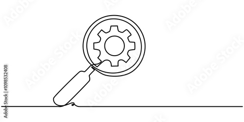 Problem identification icon logo sign vector outline, Warning or Danger Sign Icon Set Vector Design. Continuous one line drawing, Problem identification linear icon set. Problem solving process.