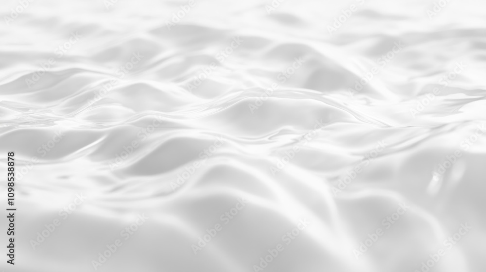 Fototapeta premium Abstract white wavy texture background.