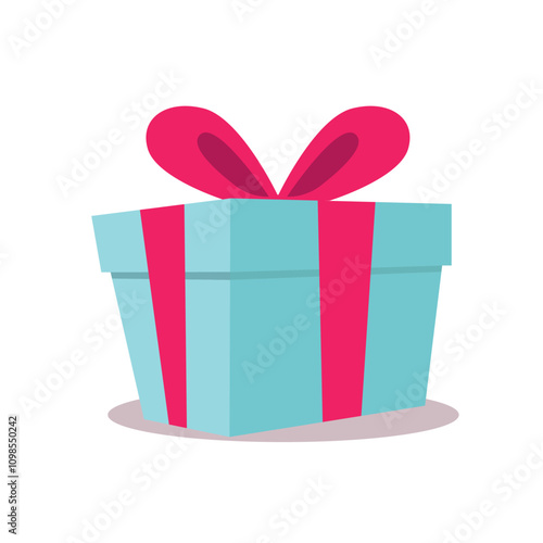 Gift box icon. Gifts and presents for holiday celebration and special sales offer. birthday celebration, special give away pack Isolated birthday or anniversary box with wrapping paper and ribbon bow