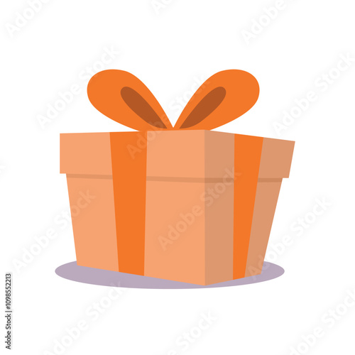 Gift box icon. Gifts and presents for holiday celebration and special sales offer. birthday celebration, special give away pack Isolated birthday or anniversary box with wrapping paper and ribbon bow