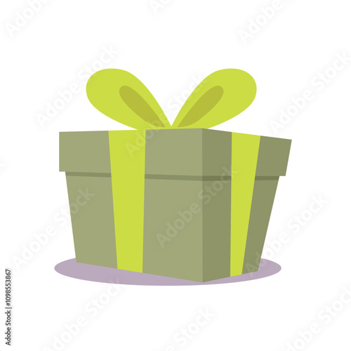 Gift box icon. Gifts and presents for holiday celebration and special sales offer. birthday celebration, special give away pack Isolated birthday or anniversary box with wrapping paper and ribbon bow