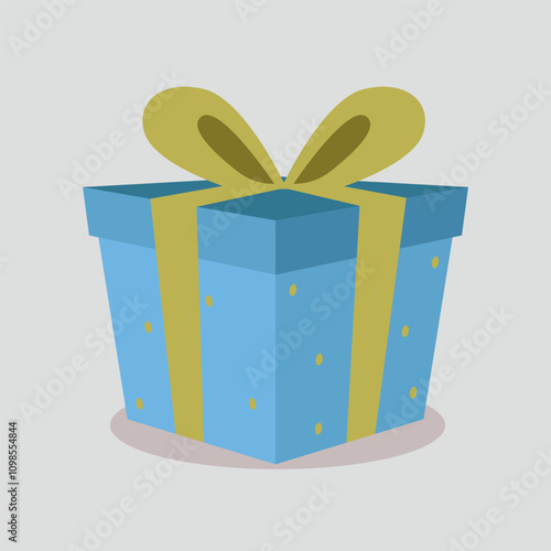 surprise red gift box, birthday celebration, special give away package, loyalty program reward, wonder gift with exclamation mark, vector icon, flat illustration