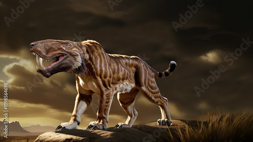 Gorganops under a Stormy Sky