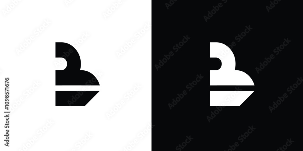 Obraz premium Unique and modern B logo design 2