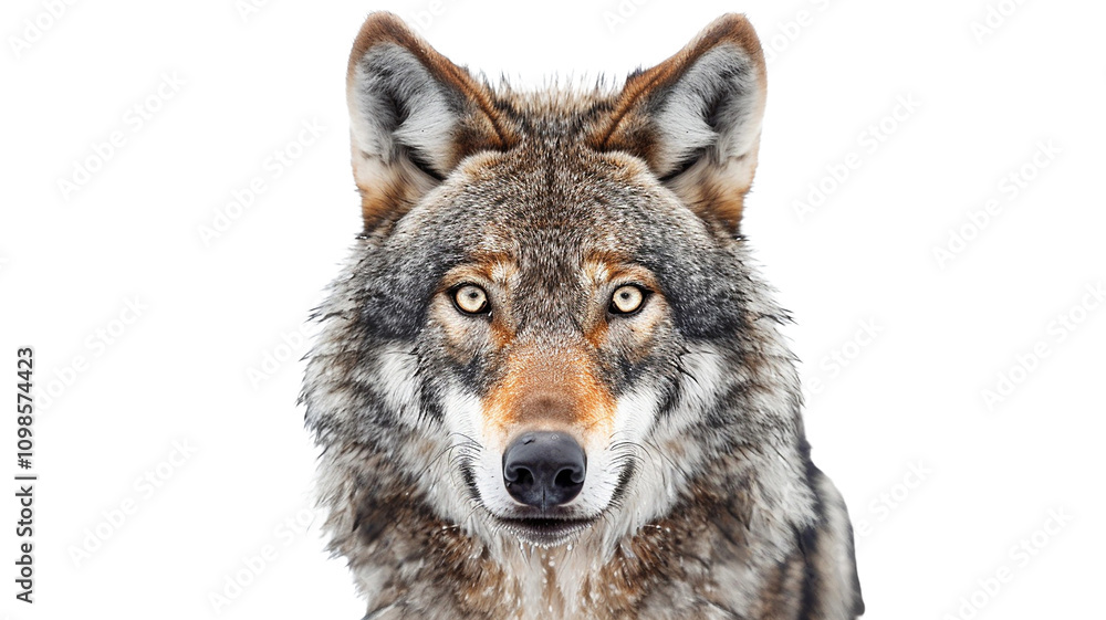 Obraz premium wolf isolated on white background