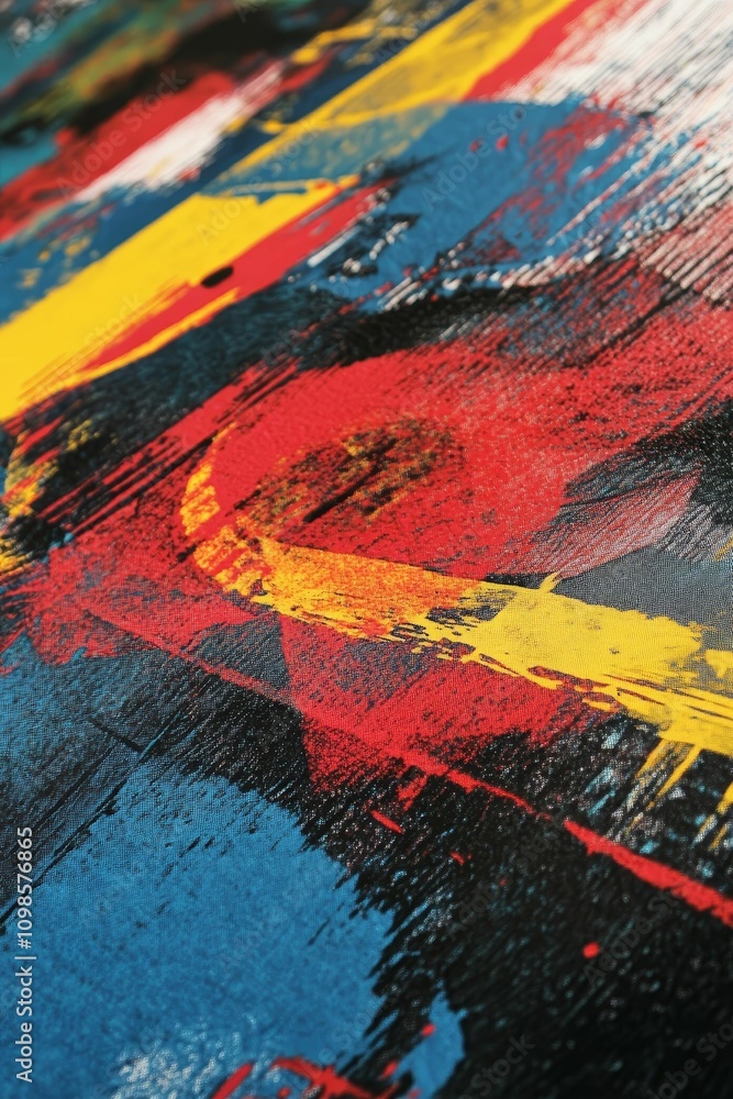 Fototapeta premium Abstract colorful paint texture, vibrant strokes.