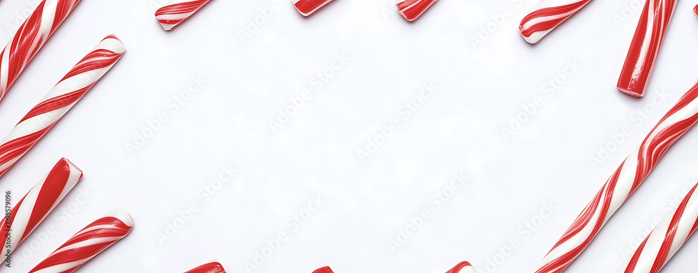 Fototapeta premium Celebration background with golden champagne bottle, confetti stars and party streamers. Christmas, birthday or wedding concept. Flat lay.