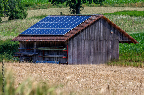 Obraz na płótnie Green Energy with Solar Collectors w salonie