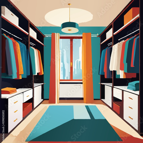 cartoon wardrobe dressing room