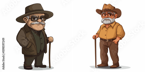 Charakter aus der Sammlung: Quer durch die Gesellschaft, Bevölkerung, Vektor, Charakterdesign, Illustration