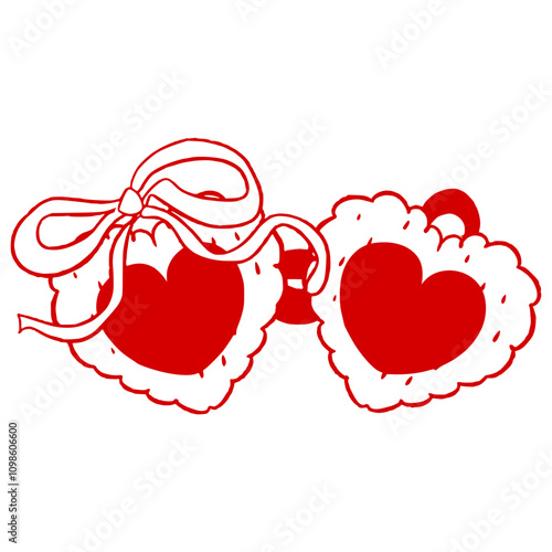 Heart Locket ,Coquette clipart, vintage locket, heart locket Bundle ,Wedding Invitation icon, Valentine locket Doodle Cricut, hand drawn illustration, heart locket with bow