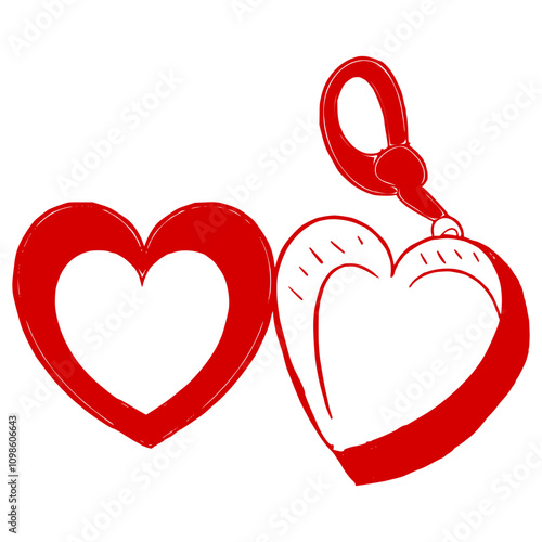 Heart Locket ,Coquette clipart, vintage locket, heart locket Bundle ,Wedding Invitation icon, Valentine locket Doodle Cricut, hand drawn illustration, heart locket with bow